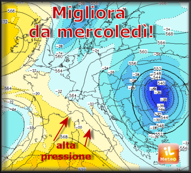 Previsioni meteo, maltempo fino a martedì e poi sarà primavera