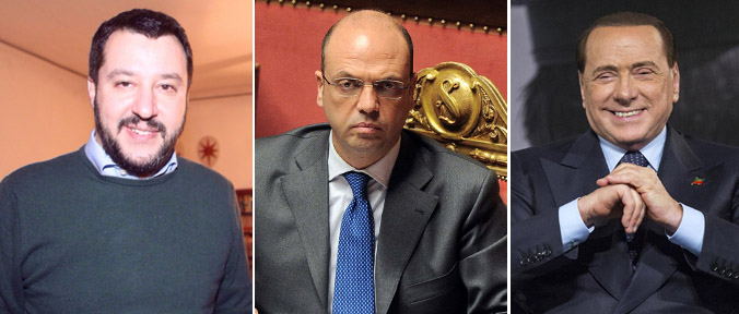 Salvini spara contro l'”inadatto” Alfano per rompere l’asse Silvio-Ncd Salvini spara contro l'”inadatto” Alfano per rompere l’asse Silvio-Ncd