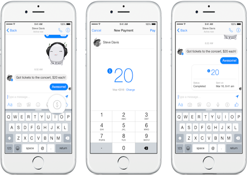Facebook Payments: paga gli amici via Messenger Facebook Payments: paga gli amici via Messenger