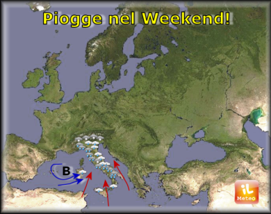 Previsioni meteo, torna il maltempo nel weekend