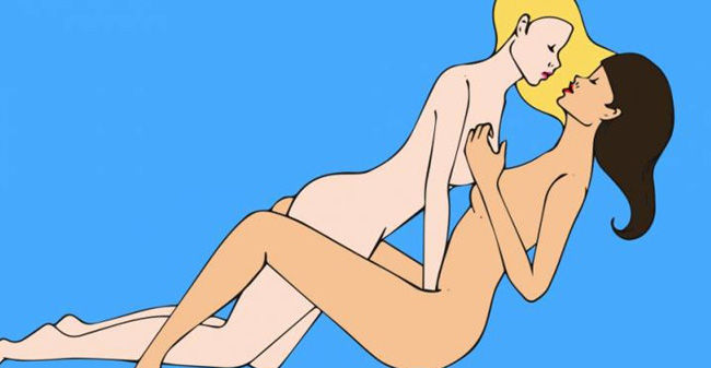 Dormire fa sesso. Tanto sesso e lubrificazione vaginale. foto!