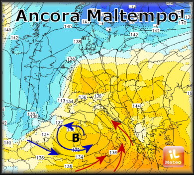 Previsioni meteo, torna l’inverno. Pioggia e freddo fino a venerdì