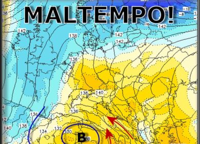 Previsioni meteo, pioggia forte per 2 giorni. Primavera in tilt