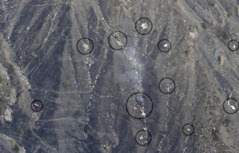 Airbus Germanwings lupi sui corpi. Cadaveri attaccati dai lupi. Foto!