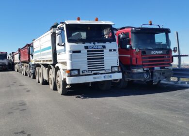 Teem, 40 tir sul viadotto: il test (superato) è da record