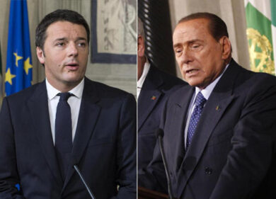 Berlusconi rompe la testa a Renzi! Berlusconi, Renzi!