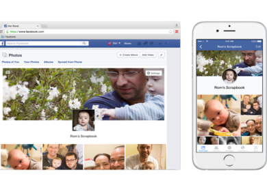 Scrapbook, come gestire le foto dei figli su Facebook