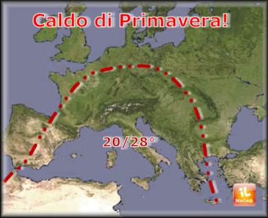 Previsioni meteo, sole e caldo per 7 giorni. Super-primavera!