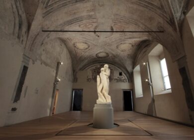 La Pietà Rondanini nella sua nuova “casa” all’Ospedale spagnolo