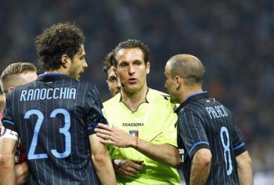 Mancini furioso con Banti: “Rigore netto”. Le pagelle dell’Inter