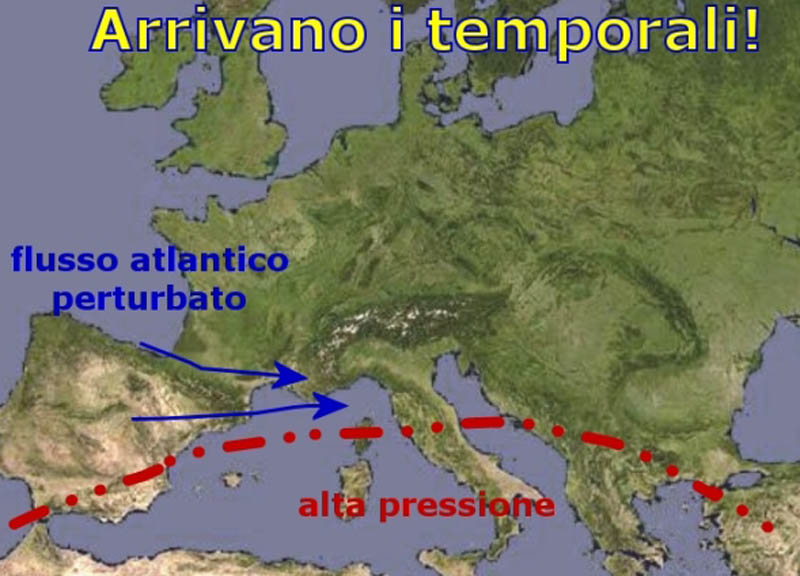 Previsioni meteo/ Grandine e nubifragi nel weekend. La mappa Previsioni meteo/ Grandine e nubifragi nel weekend. La mappa