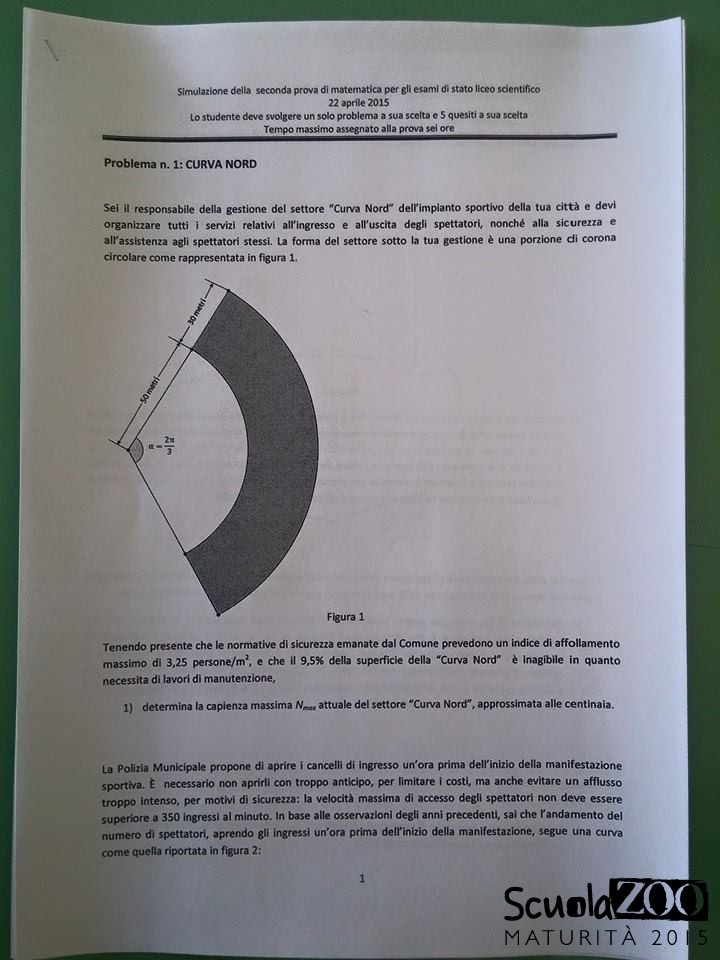 Esami di maturità, simulata la prova di matematica allo scientifico Esami di maturità, simulata la prova di matematica allo scientifico