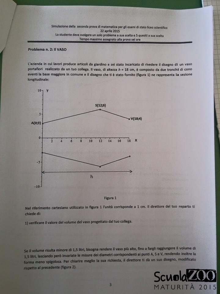Esami di maturità, simulata la prova di matematica allo scientifico Esami di maturità, simulata la prova di matematica allo scientifico