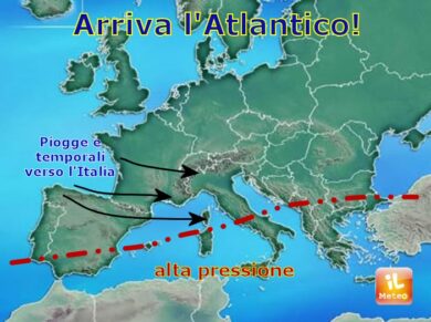 Previsioni meteo, prima sole poi temporali e grandinate
