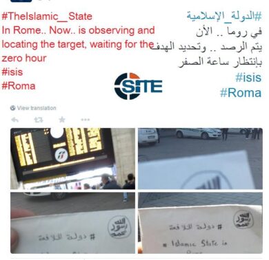 Isis: “Siamo nelle vostre strade”. Pizzini con foto di Milano e Roma