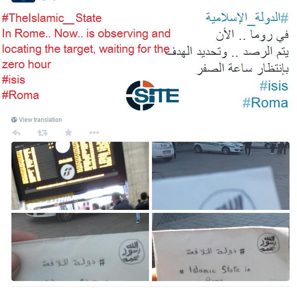 Isis: “Siamo nelle vostre strade”. Pizzini con foto di Milano e Roma Isis: “Siamo nelle vostre strade”. Pizzini con foto di Milano e Roma