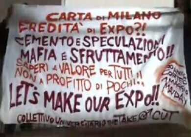 “No Expo”, Sala contestato in Statale alla presentazione della Carta di Milano