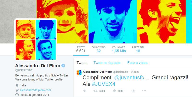 Juventus campione, complimenti di Del Piero: “Grandi ragazzi” Juventus campione, complimenti di Del Piero: “Grandi ragazzi”