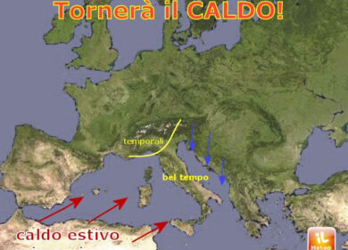 Previsioni meteo, dopo le ultime piogge spazio al sole