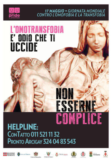 Chiamparino sceglie la pietà di Michelangelo contro l’omofobia