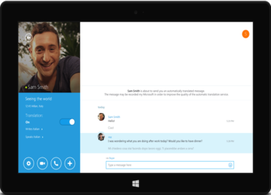 Skype Translator, niente registrazione: traduzione con un click