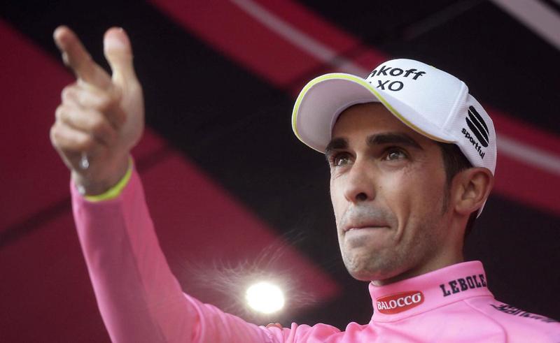 Giro 2015, Contador in maglia rosa: “Un aperitivo”. Ma Fabio Aru vola Giro 2015, Contador in maglia rosa: “Un aperitivo”. Ma Fabio Aru vola