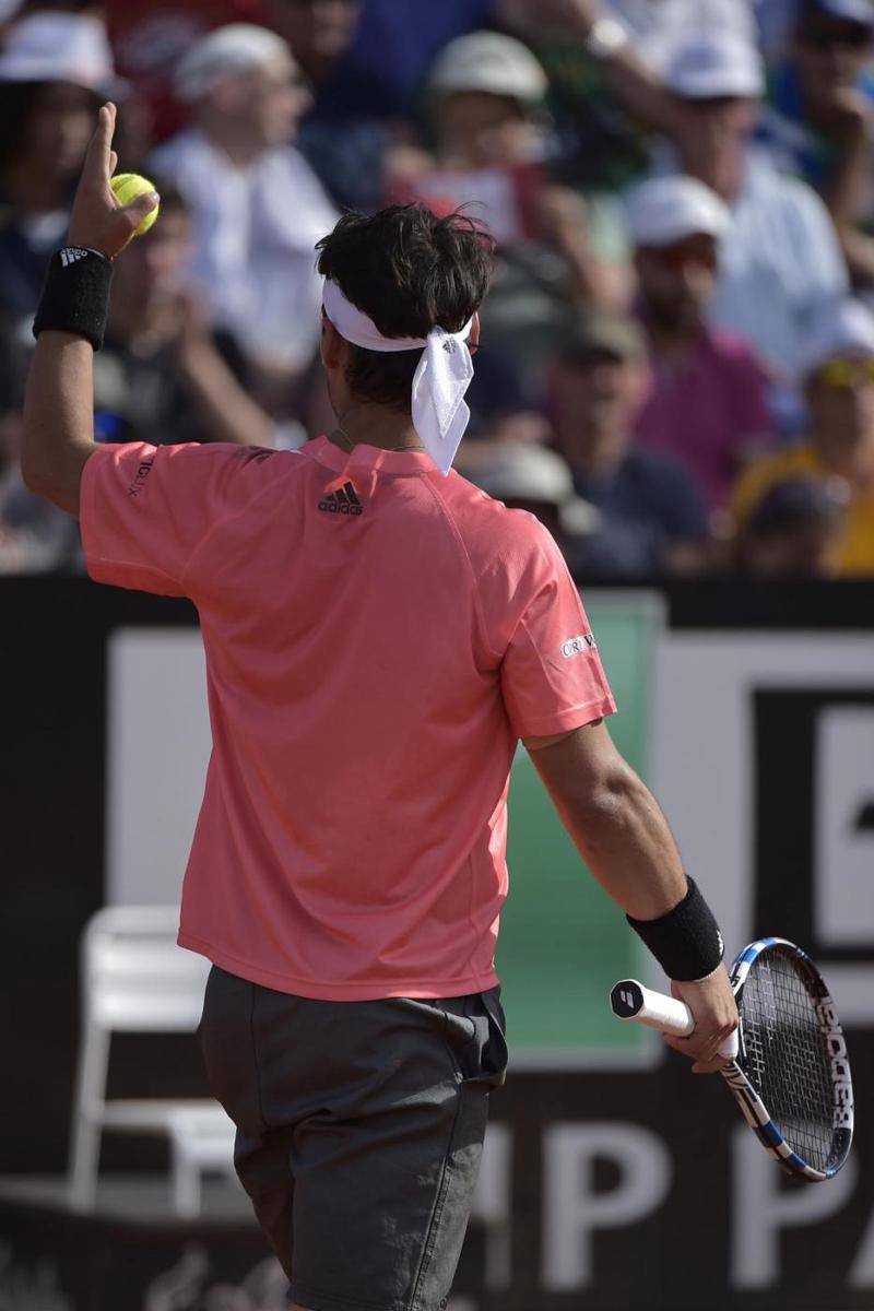 Fognini, bella impresa: mette ko Dimitrov a Roma. Nadal passeggia Fognini, bella impresa: mette ko Dimitrov a Roma. Nadal passeggia