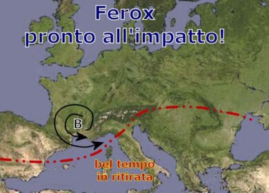 Previsioni meteo, il ciclone Ferox sta per colpire l’Italia