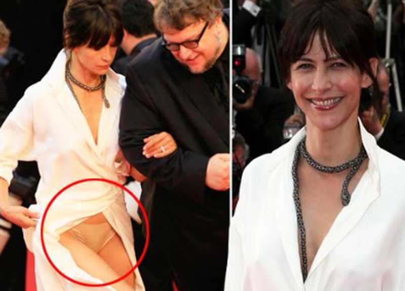 Sophie Marceau a Cannes, in mutande sul red carpet Sophie Marceau a Cannes, in mutande sul red carpet