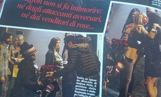 Buffon e Ilaria D’Amico che baci da… Champions. Le foto Buffon e Ilaria D’Amico che baci da… Champions. Le foto