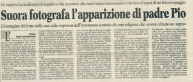 Padre Pio, “il corpo fu portato via dopo la morte”