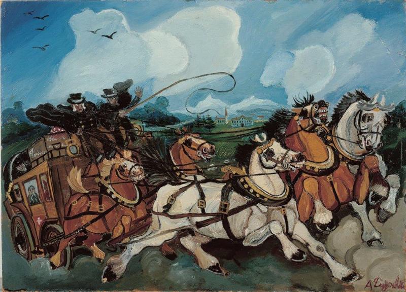 Arte/ Gualtieri celebra Antonio Ligabue, la pittura del tragico Arte/ Gualtieri celebra Antonio Ligabue, la pittura del tragico