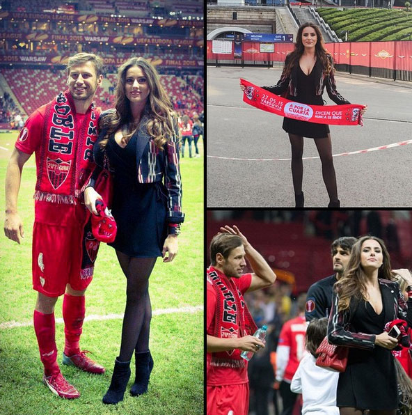 Celia Jaunat, lady Europa League festeggia col Siviglia Celia Jaunat, lady Europa League festeggia col Siviglia