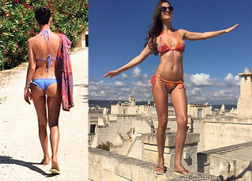 Cristina De Pin scalda la Puglia e la luna di miele con Montolivo