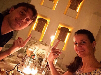 Cristina De Pin scalda la Puglia e la luna di miele con Montolivo