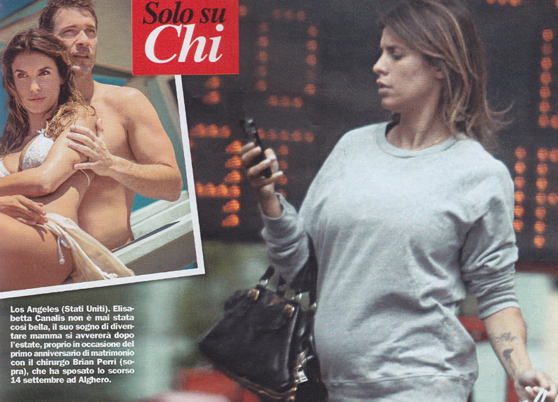 Elisabetta Canalis, super-pancione per le vie di Los Angeles Elisabetta Canalis, super-pancione per le vie di Los Angeles