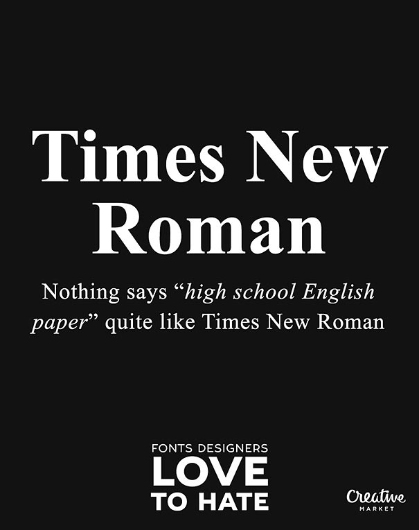 I 12 font più odiati di tutti i tempi I 12 font più odiati di tutti i tempi