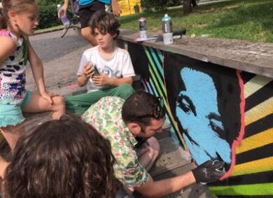 Cesariano, il quartiere ripristina il murale cancellato di Pao