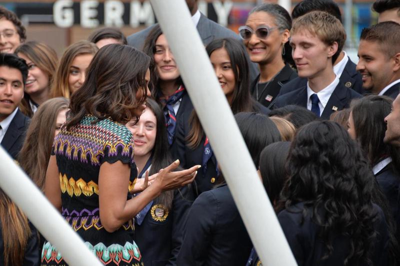 Michelle Obama incanta Milano. “E’ lei la regina dell’Expo”. FOTO Michelle Obama incanta Milano. “E’ lei la regina dell’Expo”. FOTO