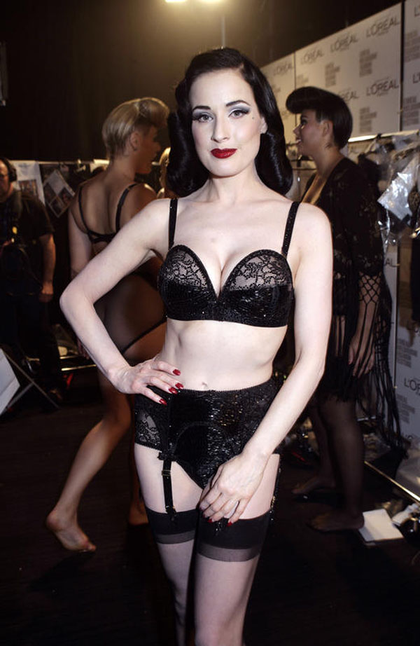 Dita Von Teese all’exclusive party di Pasquale Bruni
