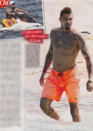 Boateng, niente Milan ma è passione con Melissa Satta: le foto Boateng, niente Milan ma è passione con Melissa Satta: le foto