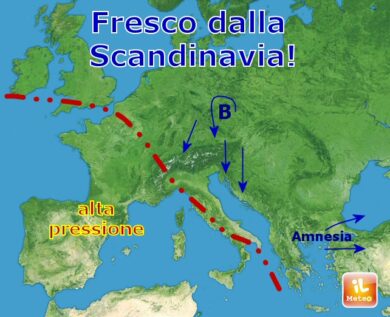 Previsioni meteo, weekend di temporali dalla Scandinavia ma anche sole