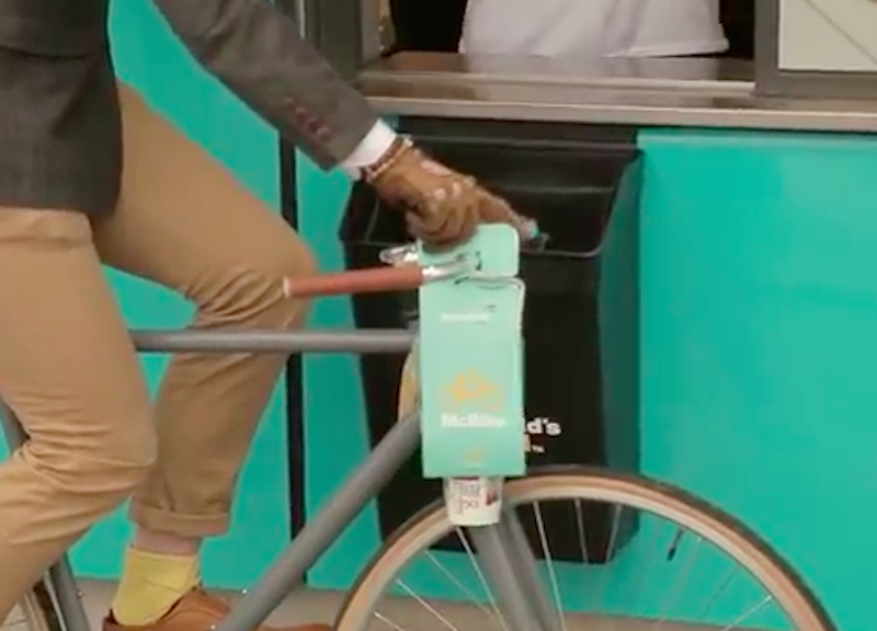 McDonalds lancia McBike, il fast food per i ciclisti McDonalds lancia McBike, il fast food per i ciclisti