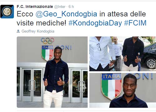 Kondogbia: Inter, seguo le orme di Vieira. Ho scelto la 7 perché… Kondogbia: Inter, seguo le orme di Vieira. Ho scelto la 7 perché…
