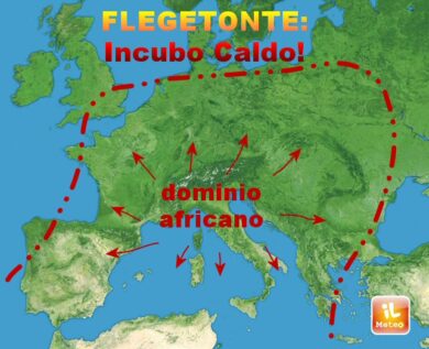 Previsioni meteo, ecco Flegetonte. 40 gradi anche al Nord
