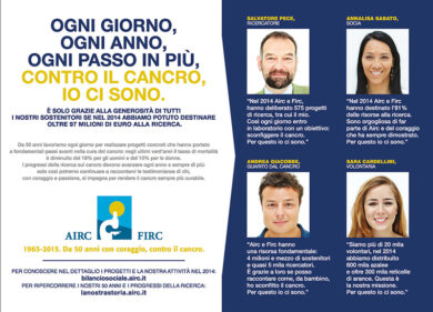 Airc, da 50 anni con contro il cancro: 97 milioni di euro e 5.000 ricercatori