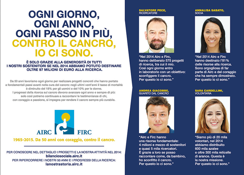 Airc, da 50 anni con contro il cancro: 97 milioni di euro e 5.000 ricercatori Airc, da 50 anni con contro il cancro: 97 milioni di euro e 5.000 ricercatori