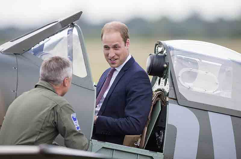 Il principe William (senza Kate Middleton) all’Imperial War Museum