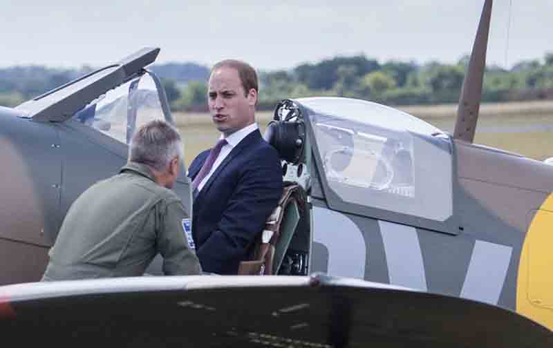 Il principe William (senza Kate Middleton) all’Imperial War Museum
