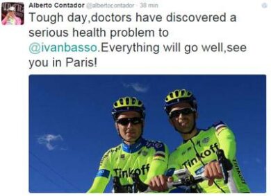 Tour de France choc, Ivan Basso: “Ho un tumore al testicolo”